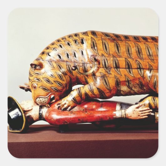 Tipu's Tiger, c.1790 (木) スクエアシール (正面)