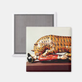 Tipu's Tiger, c.1790 （木） マグネット (正面/裏面)