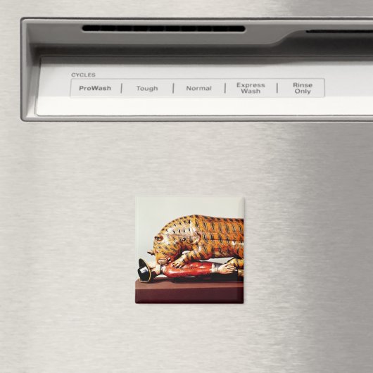 Tipu's Tiger, c.1790 （木） マグネット (インサイチュ (食洗機))