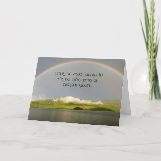 Tír naのnÓgのアイルランドの悔やみや弔慰カード カード (正面)