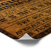 Tirahvaalta 8" x 16"の架空のサーカスポスター ポスター (角)