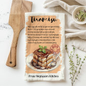 Tiramisu レシピ パーソナライズド キッチンタオル