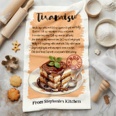 Tiramisu レシピ パーソナライズド キッチンタオル