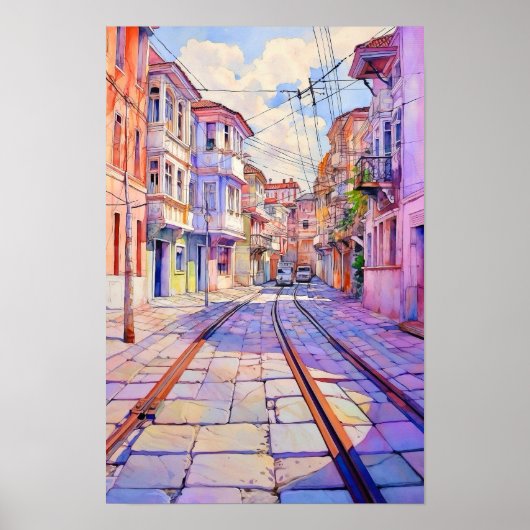 Tirana Albania Urban Art Poster ポスター (正面)