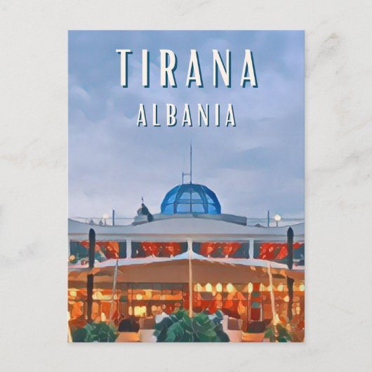 Tirana, la capitale animée de l'Albanie ポストカード (正面)