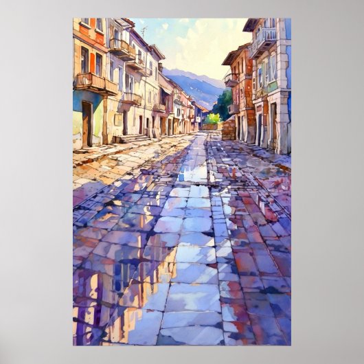 Tirana Old Street Art Print ポスター (正面)