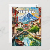 Tirana s'épanouit, joyau des Balkans ポストカード (正面/裏面)