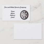 TireおよびWheel Service Company 名刺 (正面/裏面)