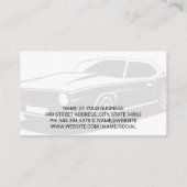 Tire and Wheel Service | Auto Tech 名刺 (裏面)