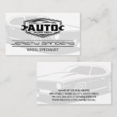 Tire and Wheel Service | Auto Tech 名刺 (正面/裏面)