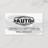 Tire and Wheel Service | Auto Tech 名刺 (正面)