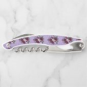 Tire-bouchon de Sommelier - Motif Floral Violet ソムリエナイフ (裏面)