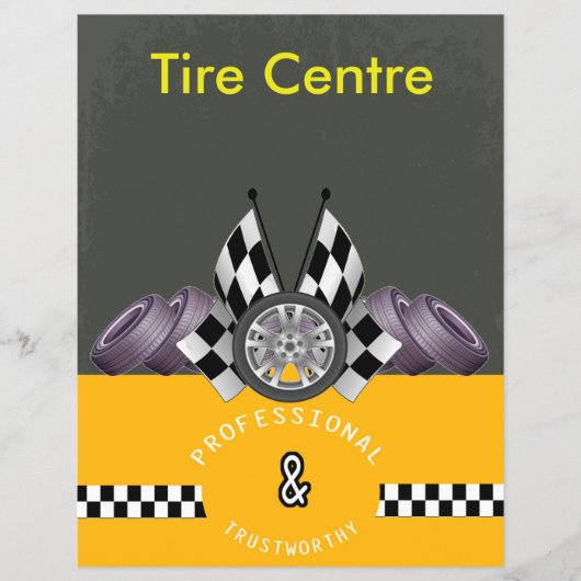 Tire Centre Flyer チラシ (正面)