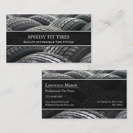 Tire Fitterの写真 – 名刺 (正面/裏面)