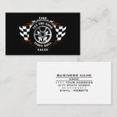 Tire Sales Store Mechanic Car Sales Parts Service  名刺 (正面/裏面)