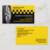 Tire Service Business Card Template 名刺 (正面/裏面)