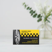 Tire Service Business Card Template 名刺 (スタンド正面)