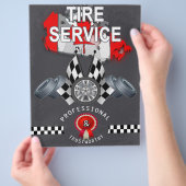 Tire Services Flyer チラシ (手)