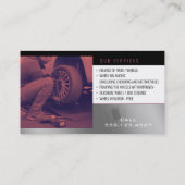 Tire Storeサービス |自動車部品 名刺 (裏面)