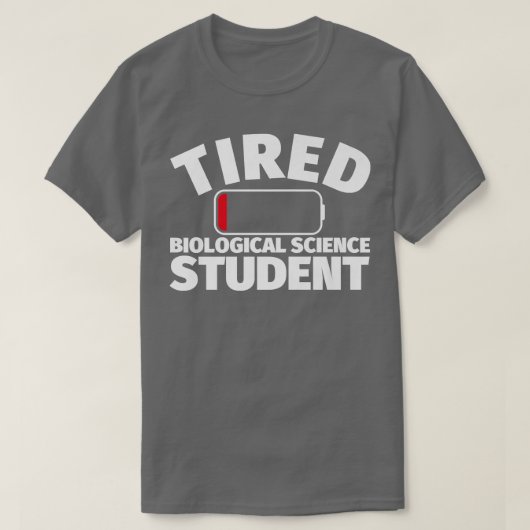 Tired Biological Science student Premium 2469 Tシャツ (デザイン正面)