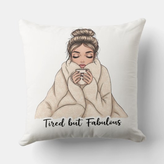 Tired but Fabulous クッション (裏面)