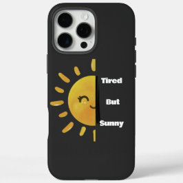 Tired but Sunny ☀️ | Funny Summer Burnout  iPhone 16 Pro Maxケース