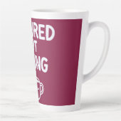 Tired But Trying – Funny Relatable Mood Design カフェラテマグ (右)