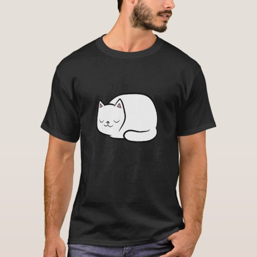 Tired Cat The Struggle Is Real  Cat Tシャツ (正面)