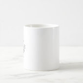 Tired Coffee Ghost -Funny Sarcastic Minimalist Mug コーヒーマグカップ (中央)