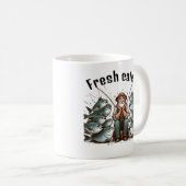 Tired Fisherman Coffee Mug コーヒーマグカップ (正面右)