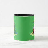 Tired Melted Frog Coffee Cute Mug Design マグカップ (中央)