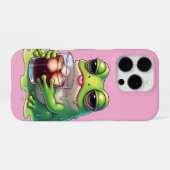 Tired Melted Frog Cute Phone Case Design iPhoneケース (裏面横)