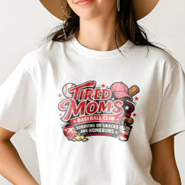 TIRED MOM 野球 ベースライン ソーシャル クラブ Tシャツ