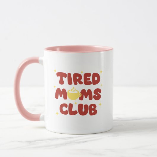 Tired Moms Club マグカップ (左)