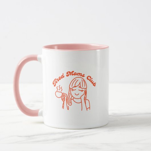 Tired Moms Club マグカップ (左)