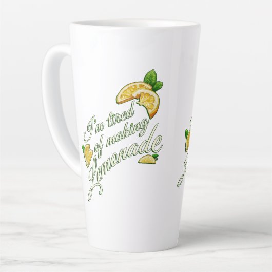 Tired of Making Lemonade LATTE MUG カフェラテマグ (左アングル)