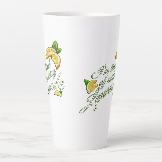Tired of Making Lemonade LATTE MUG カフェラテマグ (正面)