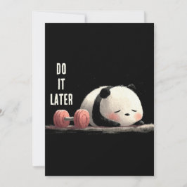 Tired Panda Gym – Cute Funny Workout Art シーズンカード
