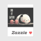 Tired Panda Gym – Cute Funny Workout Art シール (シート)