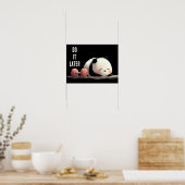 Tired Panda Gym – Cute Funny Workout Art ポスター (キッチン)