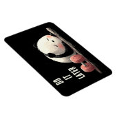 Tired Panda Gym – Cute Funny Workout Art マグネット (右側)