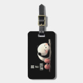 Tired Panda Gym – Cute Funny Workout Art ラゲッジタグ (正面縦)