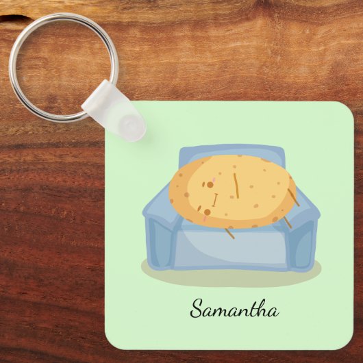 Tired Potato キーホルダー (正面)