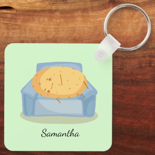 Tired Potato キーホルダー (裏面)