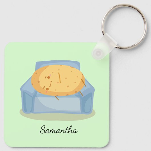 Tired Potato キーホルダー (裏面)