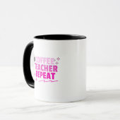 Tired Teachers Club Mug – Funny Teacher Gift マグカップ (正面左)