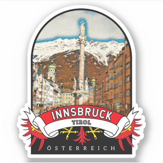 Tiro Innsbruck Österreich Souvenir シール (正面)