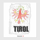Tirol Aquarell Österreich Geschenksidee シール (シート)