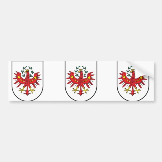 Tirol Wappen、オーストリア バンパーステッカー (正面)