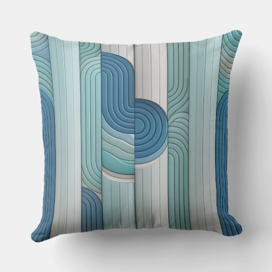 Tirta Column Ripple 3D Batik Motif クッション (裏面)